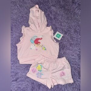 Disney Pink Mermaid Kids Matching Set